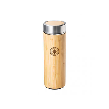 Isolierflasche aus Edelstahl und Bambus mit Teesieb REFLECTS-ADAMUZ inc. CO2