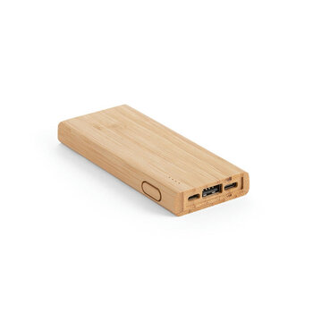 KOHN. Powerbank 5\'000 mAh aus Bambus