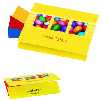 Klappkärtchen Eierfarben