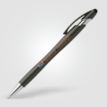 La Jolla Kugelschreiber Metallic mit Stylus aus recyceltem Kunststoff 