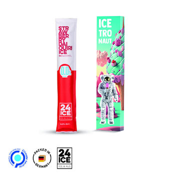 Long Box Werbeverpackung aus weißem Karton Frozen Mocktail Strawberry Daiquiry