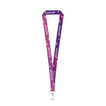 MANILA. Lanyard-Set SUBLIMATION Long II (20 mm) mit 20 mm ovalem Karabiner