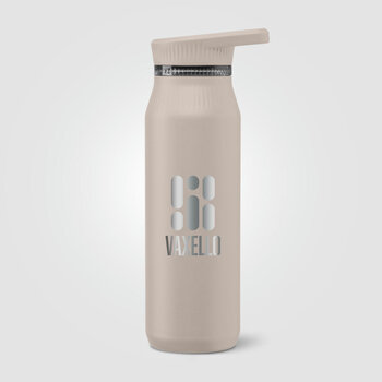 Majesty Edelstahl-Trinkflasche mit Doppelverschluss und Tragegriff - 750 ml