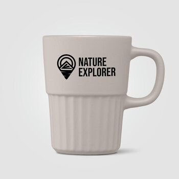 Majesty Keramiktasse mit geriffelter Oberfläche und mattem Finish - 445 ml