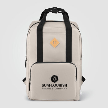 Majesty Laptop-Rucksack mit verstellbarem Gurt für 15-Zoll-Laptops aus 300D rPET - 16 L
