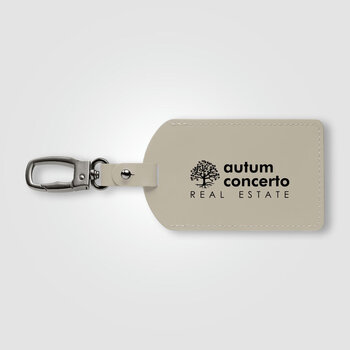Malmö Karabiner-Gepäckanhänger aus recyceltem Metall – 6,5 x 17,5 cm 