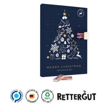 Marken Wand Adventskalender Vollkartonhülle, weiß Rettergut Naps
