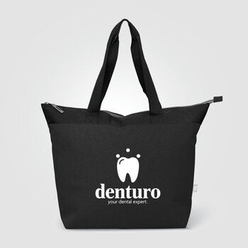 Metropolis Kühltasche mit Reißverschluss aus recyceltem 600D Polyester für 44 Dosen - 20 L