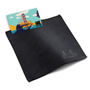Microfaser-Prägetuch 20x20 cm im Papieretui, All-Inclusive-Paket