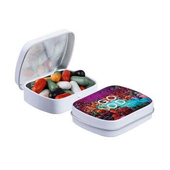 Mini Klappdeckeldose mit Süßigkeiten