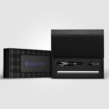 Neve Weinkühler-Set aus recyceltem Edelstahl inkl. Geschenkbox - 2-tlg.