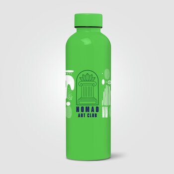 Norden Trinkflasche in glänzender Monochrom-Optik und wasserdicht aus rPET - 680 ml