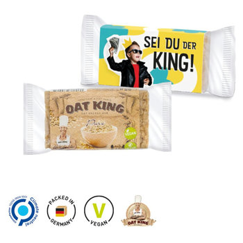 Oat Bar Werbeschuber aus weißem Karton Pure