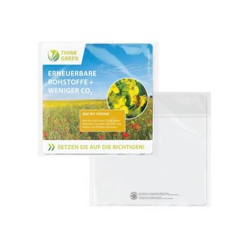 POLYCLEAN rPET Displaytuch 18x18 cm im Cellulosebeutel, All-Inclusive-Paket 