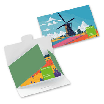 POLYCLEAN rPET Displaytuch 21x15 cm im Papieretui, All-Inclusive-Paket 