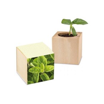 Pflanz-Holz Graspapier inkl. 1 Seite gelasert - Majoran