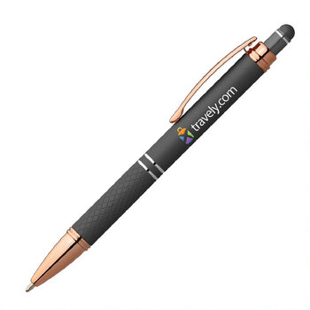 Phoenix Softy Roségold Metallic Kugelschreiber - m/Stylus