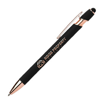 Prince Softy Roségold Executive Kugelschreiber - m/Stylus