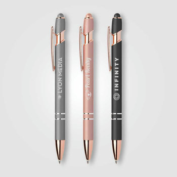 Prince Softy Roségold Metallic Kugelschreiber - m/Stylus