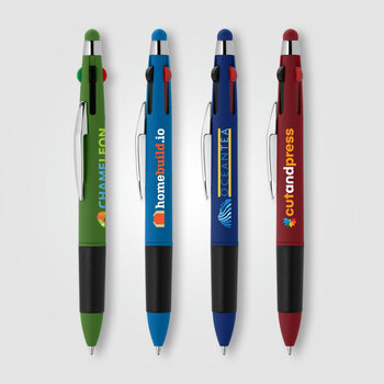 Quattro Softy Multi-Tinten Kugelschreiber - m/Stylus