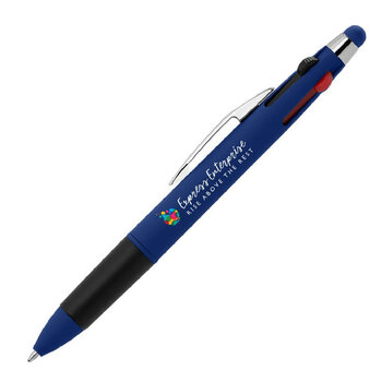 Quattro Softy Multi-Tinten Kugelschreiber - m/Stylus