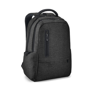 RE-BOSTON. Wasserabweisender 2Tone-Laptop-Rucksack aus recyceltem Nylon mit 210D-Fach