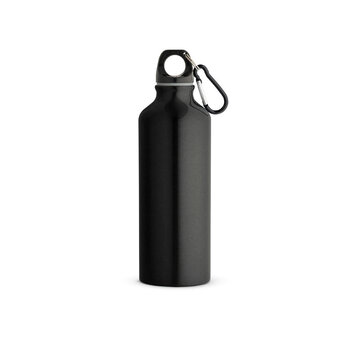 RE-LANDSCAPE M. Flasche aus recyceltem Aluminium (100% rAL) 530 mL mit Karabiner