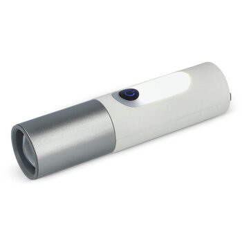 Wiederaufladbare 10-W-LED-Taschenlampe mit Zoomfunktion, 300 lm