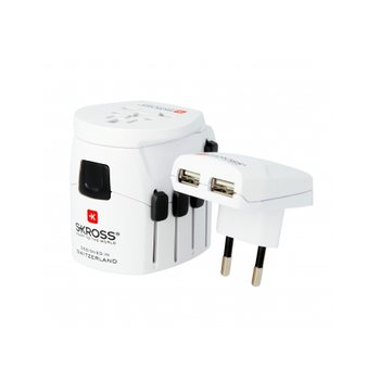 SKROSS Reiseadapter World PRO+ USB
