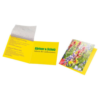 Samenpapier Blumenkärtchen