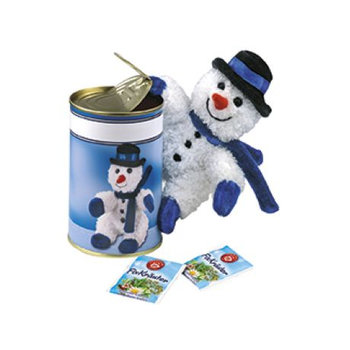 Schneemann in der Dose
