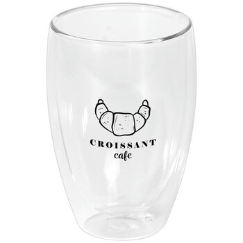 Sculpture - 355 ml Glasbecher mit Bambus-Deckel - Doppelwandig