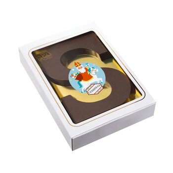 Sinterklaas Buchstabe "S" Zartbitterschokolade  150 Gramm