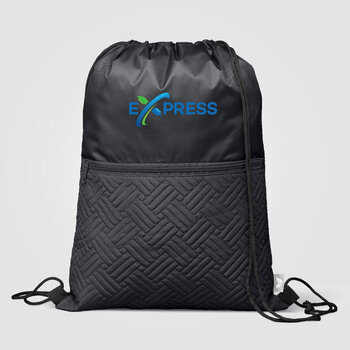 Sora Rucksack mit Kordelzug gesteppt aus recyceltem Material – 6 L
