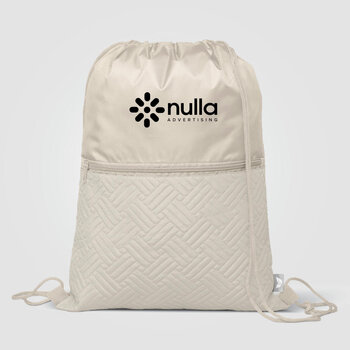 Sora Rucksack mit Kordelzug gesteppt aus recyceltem Material – 6 L