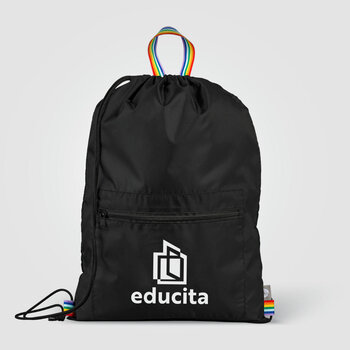 Spectrum Rucksack & Tragetasche aus recyceltem Polyester mit Kordelzug - 8 L
