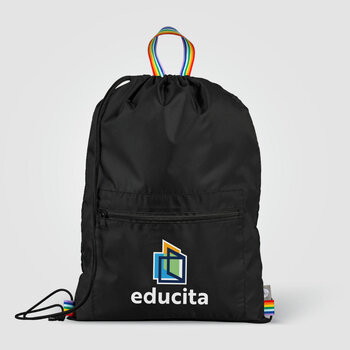 Spectrum Rucksack & Tragetasche aus recyceltem Polyester mit Kordelzug - 8 L