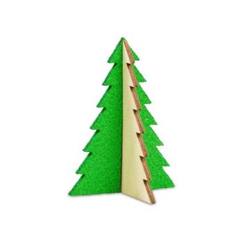 Steckfiguren-Karte Filz - Baum 4/4-c