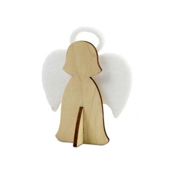 Steckfiguren-Karte Filz - Engel 4/4-c