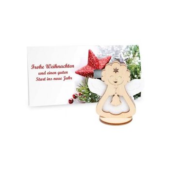 Steckfiguren-Karte Filz Premium - Engel Premium 4/4-c 