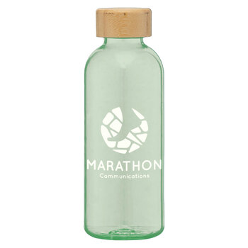 Strom - 650 ml rPET Trinkflasche mit Bambus-Deckel