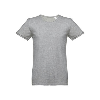 THC SAN MARINO. Kurzärmeliges Herren-T-Shirt aus gekämmter Baumwolle
