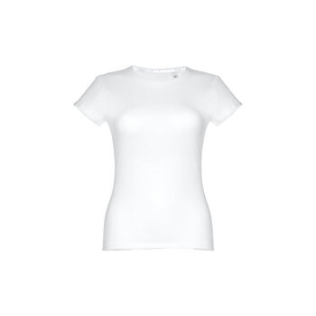 THC SOFIA WH. Tailliertes Damen-T-Shirt aus Baumwolle. Farbe Weiß