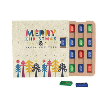 Täfelchen Adventskalender ECO Graspapier
