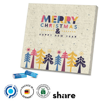 Täfelchen Adventskalender Graspapier