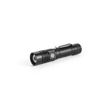 UNGAR. Wiederaufladbare 5 W-recyceltem Aluminium (100% rAL)-Taschenlampe