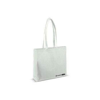 Umhängetasche R-PET weiß 100g/m²