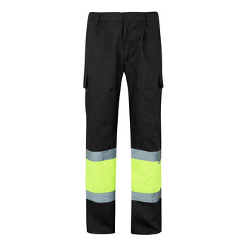 VL ATHENA. Zweifarbige Hose aus Twill (210 g/m²), gefüttert, mit mehreren Taschen, aus Baumwolle (20%) und Polyester (80%)
