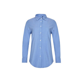 VL PRITHVI WOMEN. Hemd Oxford (180 g/m²) für Damen, aus Baumwolle (50 %), Polyester (45 %) und Elasthan (5 %)