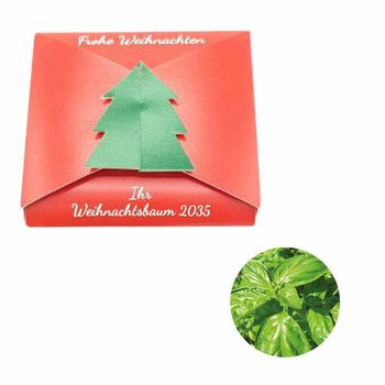 Verschluss - Samenkarte Tannenbaum - Basilikum